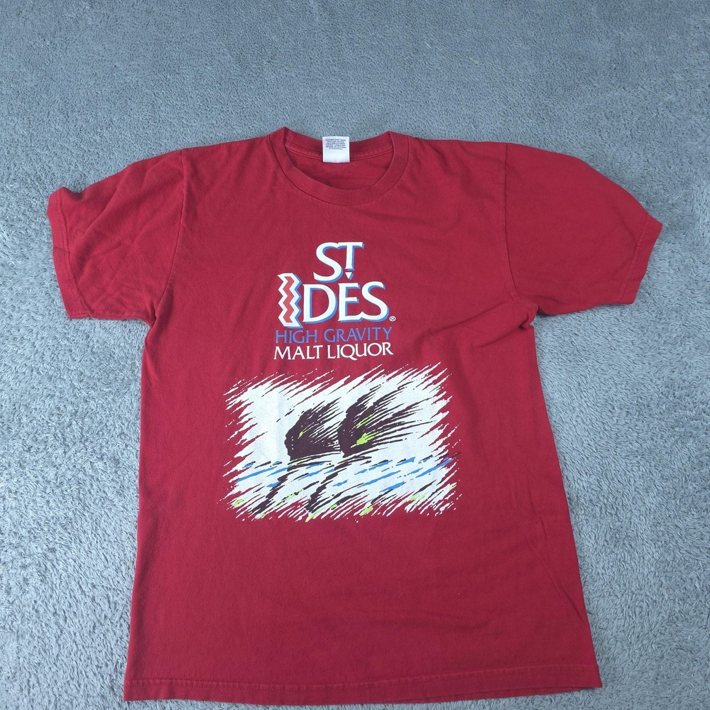 Supreme T-Shirt Mens Medium Red St Ides High Gravity Malt Liquor Graphic Tee